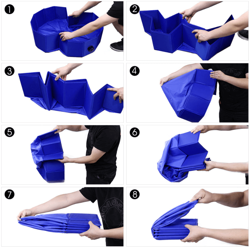 Opvouwbaar bad voor huisdieren