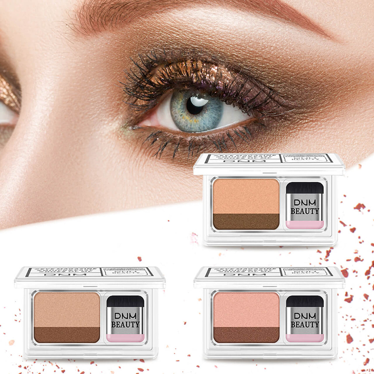 Cosmetiqs | tweekleurige oogschaduw — afbeelding 1