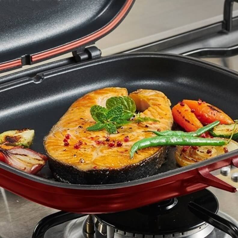 Pro cooking – dubbelzijdige pan