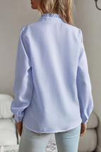 Blauwe blouse