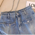 Sarah plus size denim short