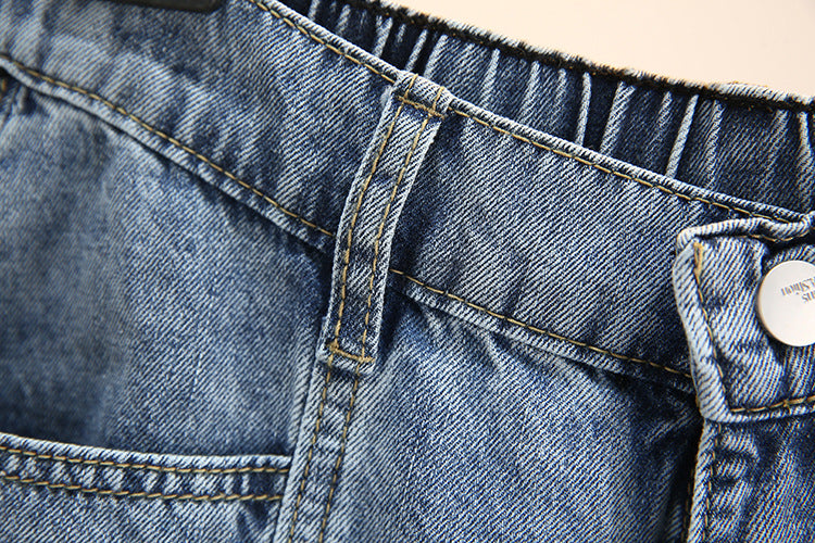 Sanne plus size denim short