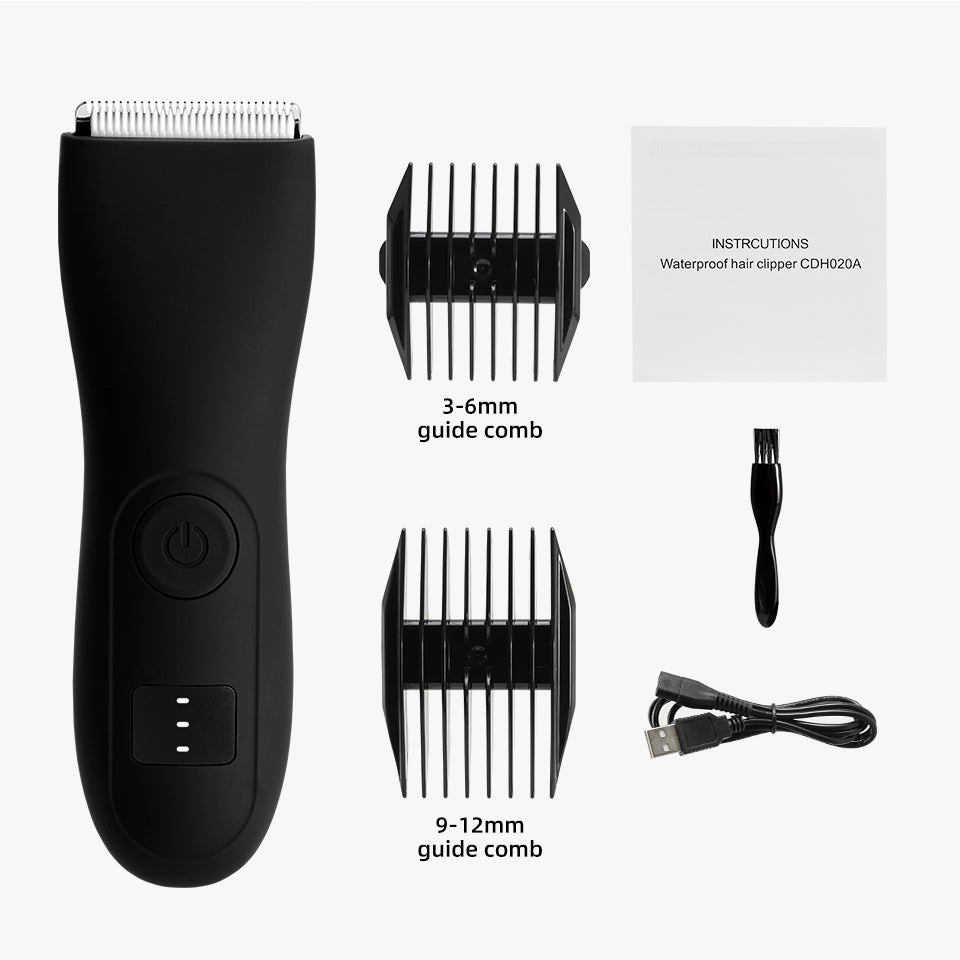 Heren lichaamshaartrimmer en dames scheerapparaat met bikini en lies groomer