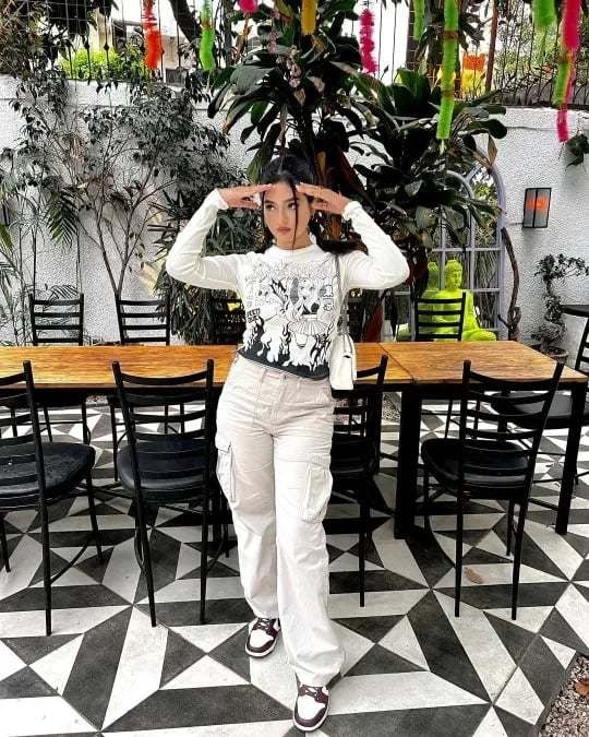 Dames cargo jeans
