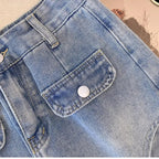 Sarah plus size denim short