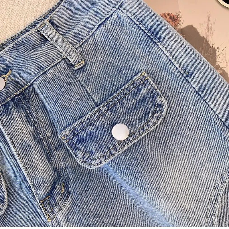 Sarah plus size denim short