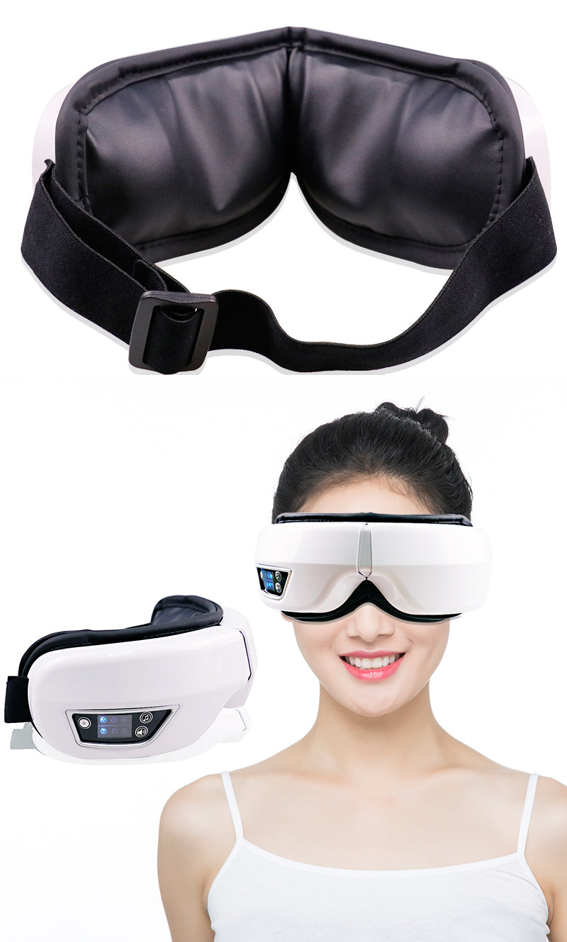 Oogmassageapparaat met luchtdruk, trilling, warmte en Bluetooth