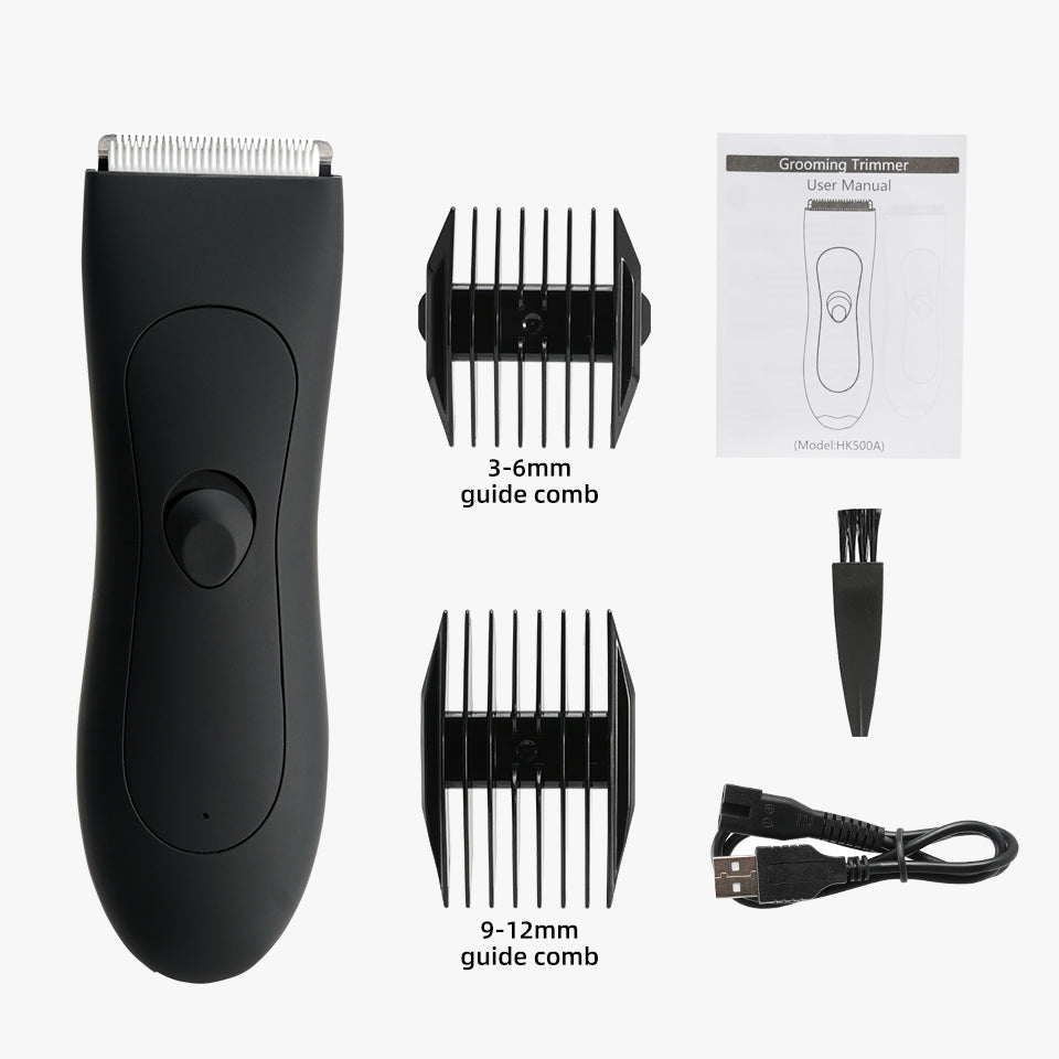 Heren lichaamshaartrimmer en dames scheerapparaat met bikini en lies groomer