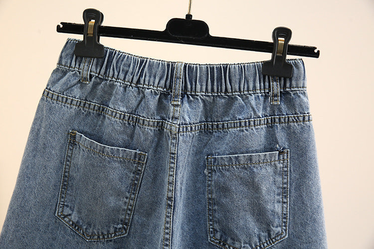 Sanne plus size denim short
