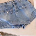 Sarah plus size denim short