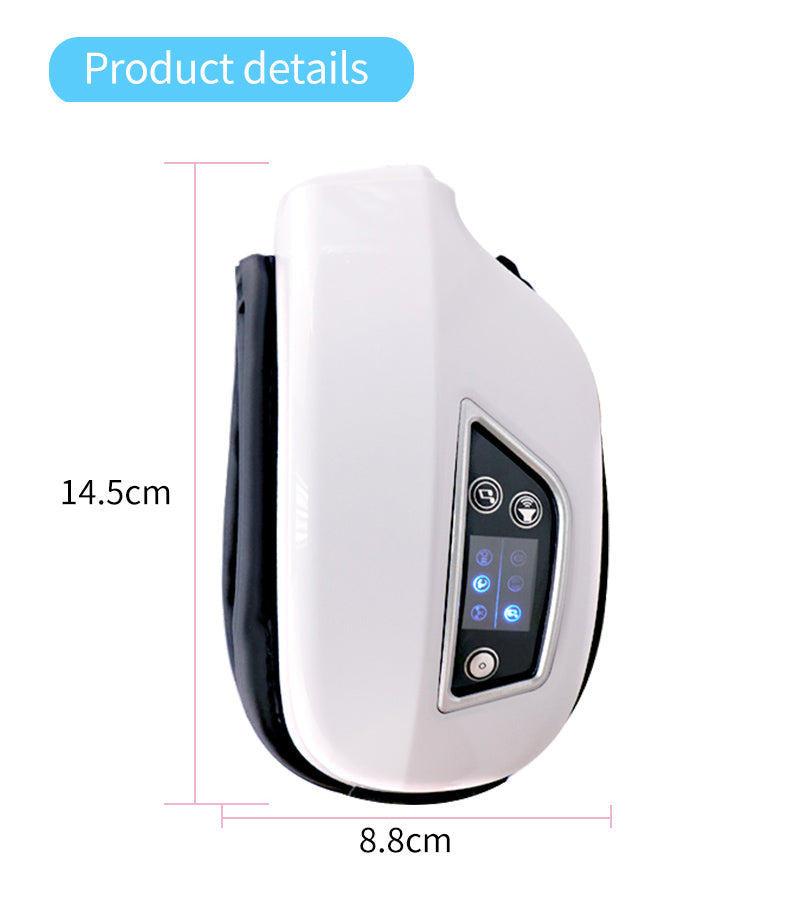 Oogmassageapparaat met luchtdruk, trilling, warmte en Bluetooth