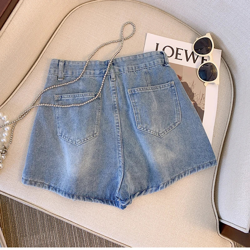 Sarah plus size denim short