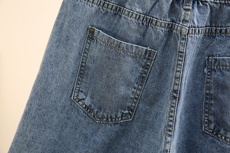 Sanne plus size denim short