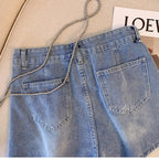 Sarah plus size denim short