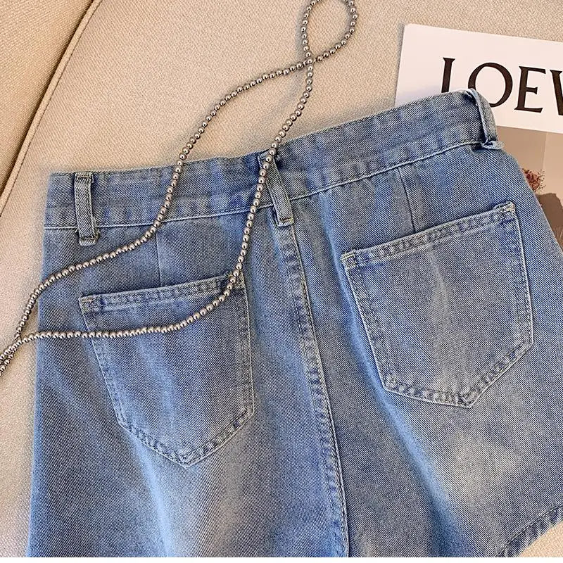 Sarah plus size denim short