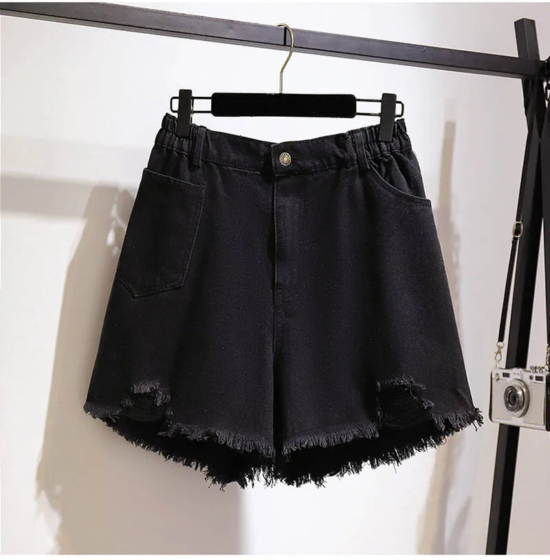 Veerle plus size denim short
