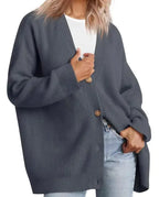 Dames kasjmier vest met V-hals