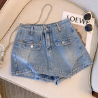 Sarah plus size denim short