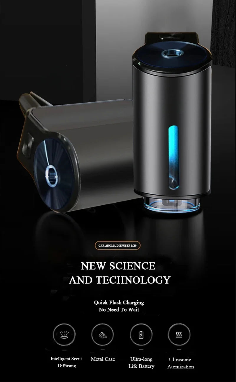 Elektrische aroma diffuser – luchtverfrisser voor auto