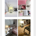 Designer glas tafellamp - sfeervolle LED lamp voor slaapkamer en studie