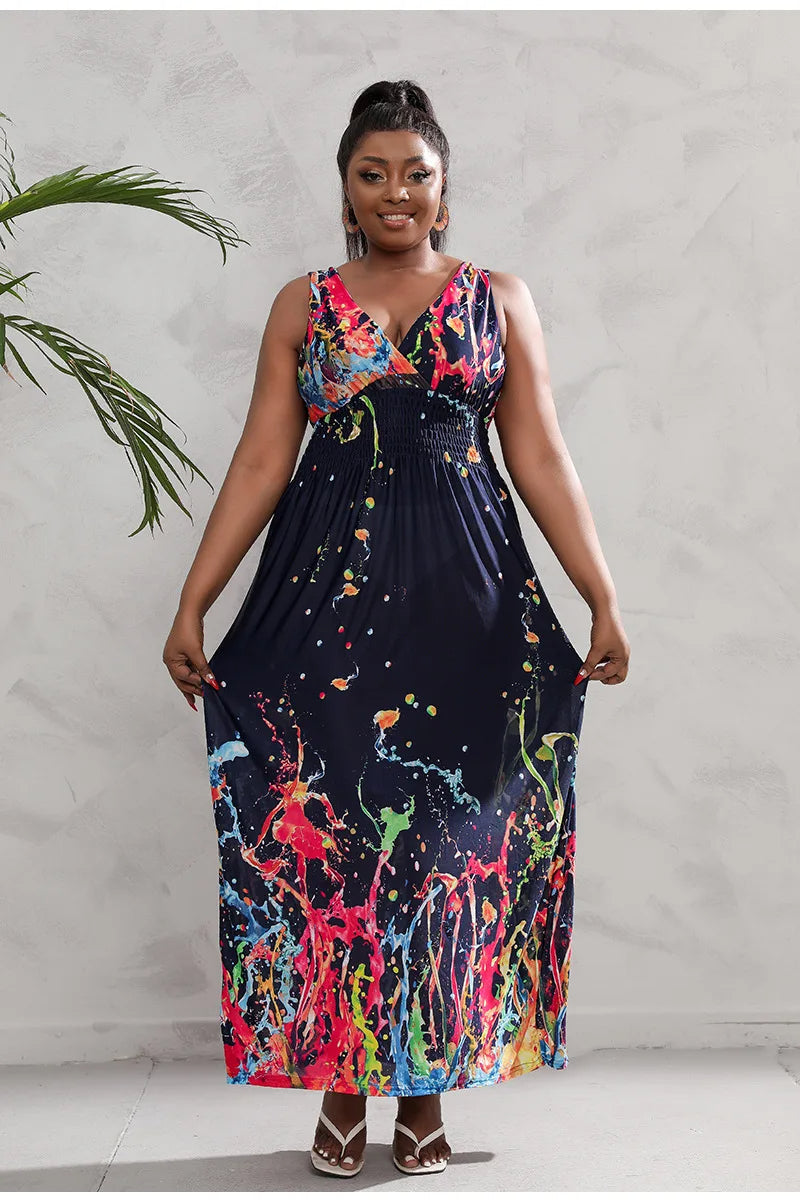 Gianna plus size strandjurk