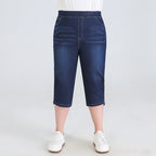 Leah plus size driekwartsbroek