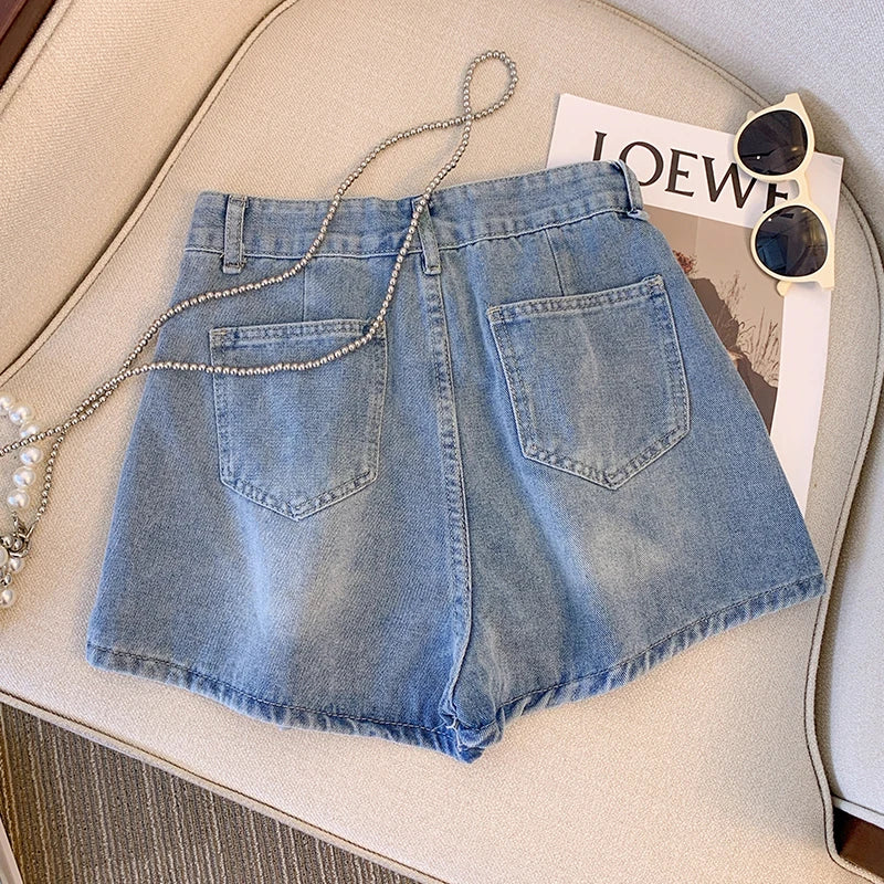 Sarah plus size denim short