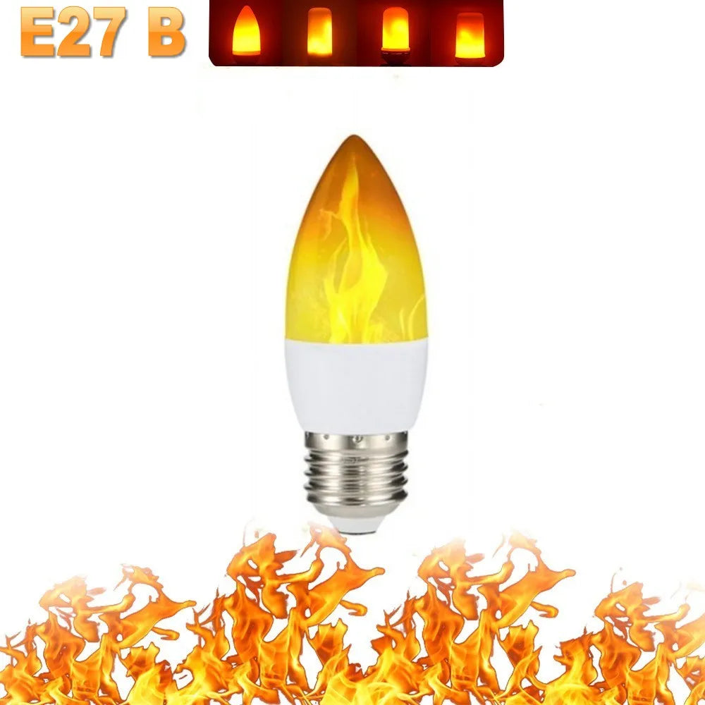 LED VLAM LICHT PARTY LAMP - 4 MODI SIMULATIE VUUR – vermogen: 7W