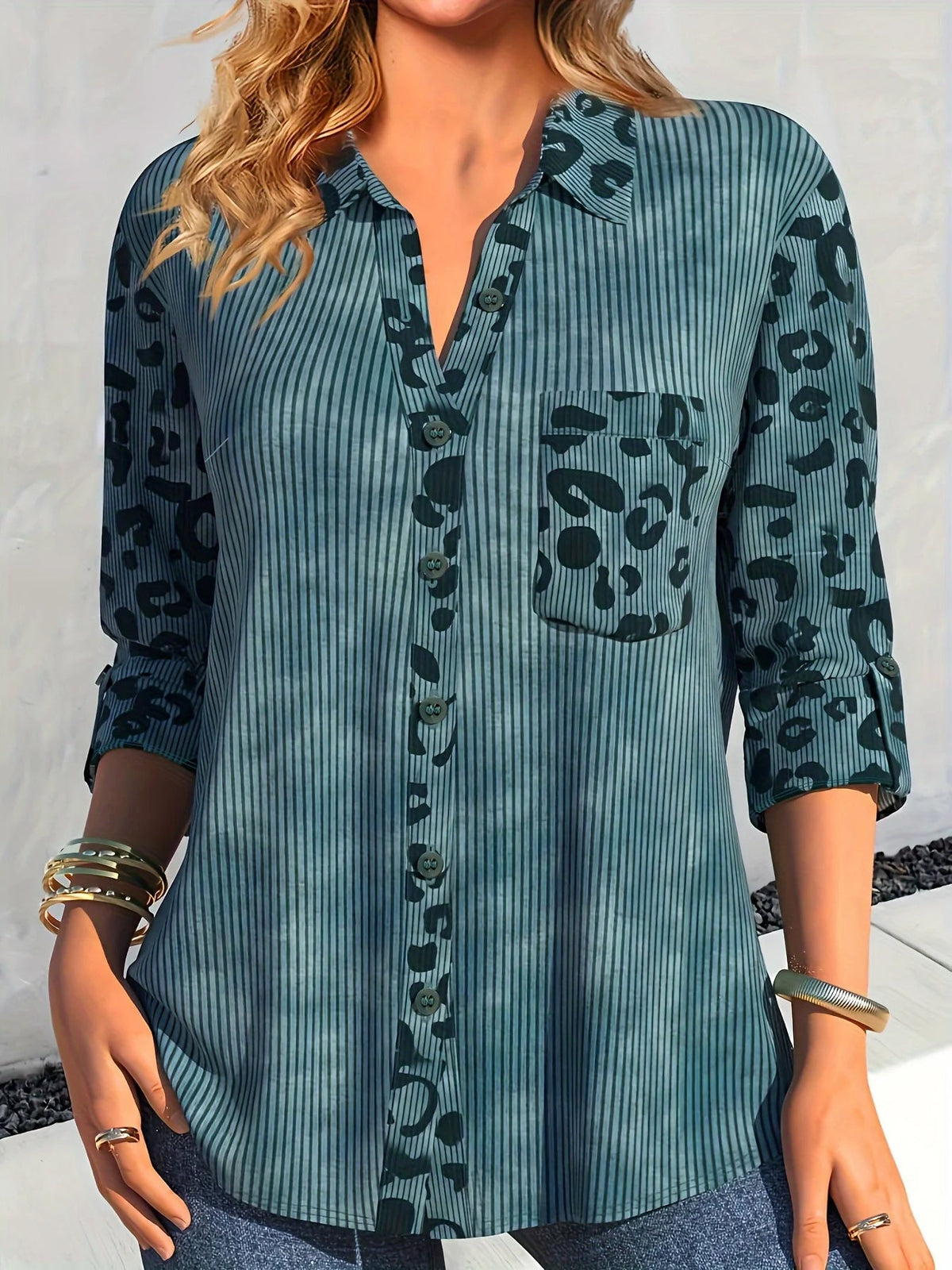 Sakura plus size blouse