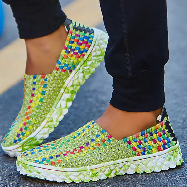 Gerecyclede dames comfort sneakers met memory foam