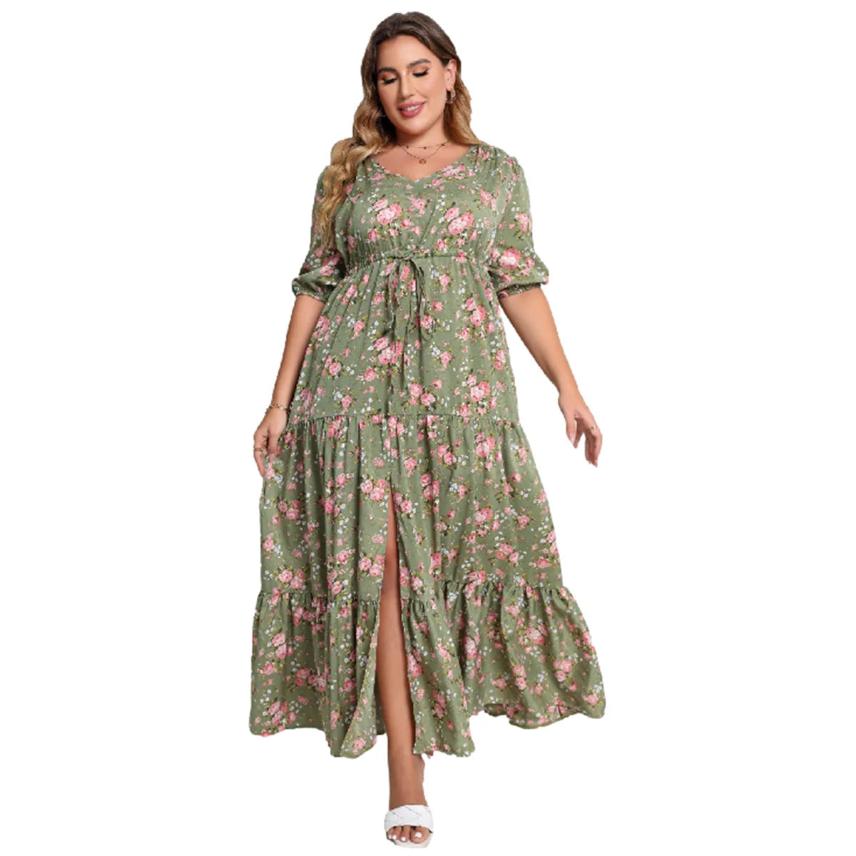 Nikki plus size jurk
