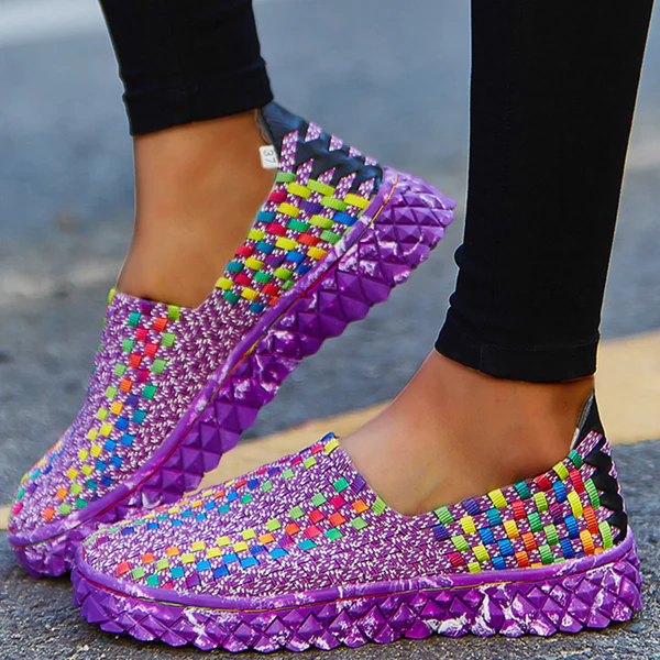 Gerecyclede dames comfort sneakers met memory foam