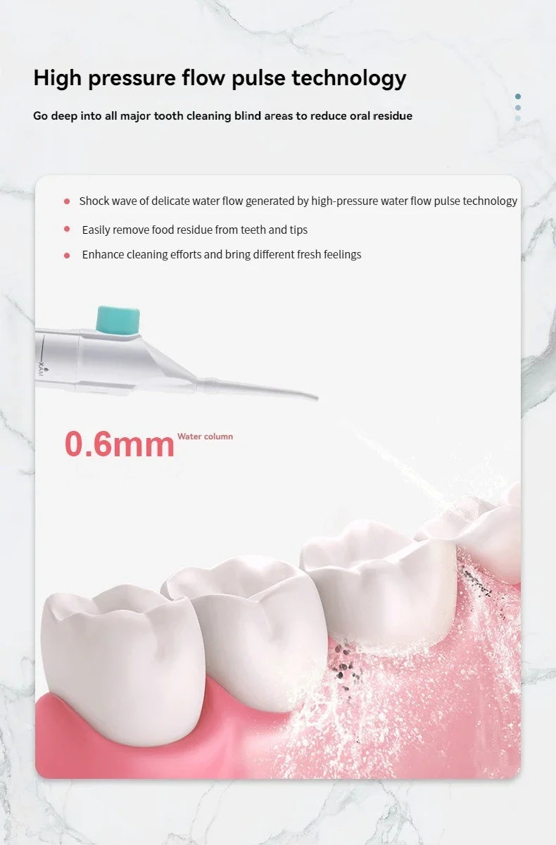 Draagbare hogedruk waterflosser – professionele mondirrigator voor tandreiniging