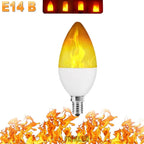 LED VLAM LICHT PARTY LAMP - 4 MODI SIMULATIE VUUR – vermogen: 7W