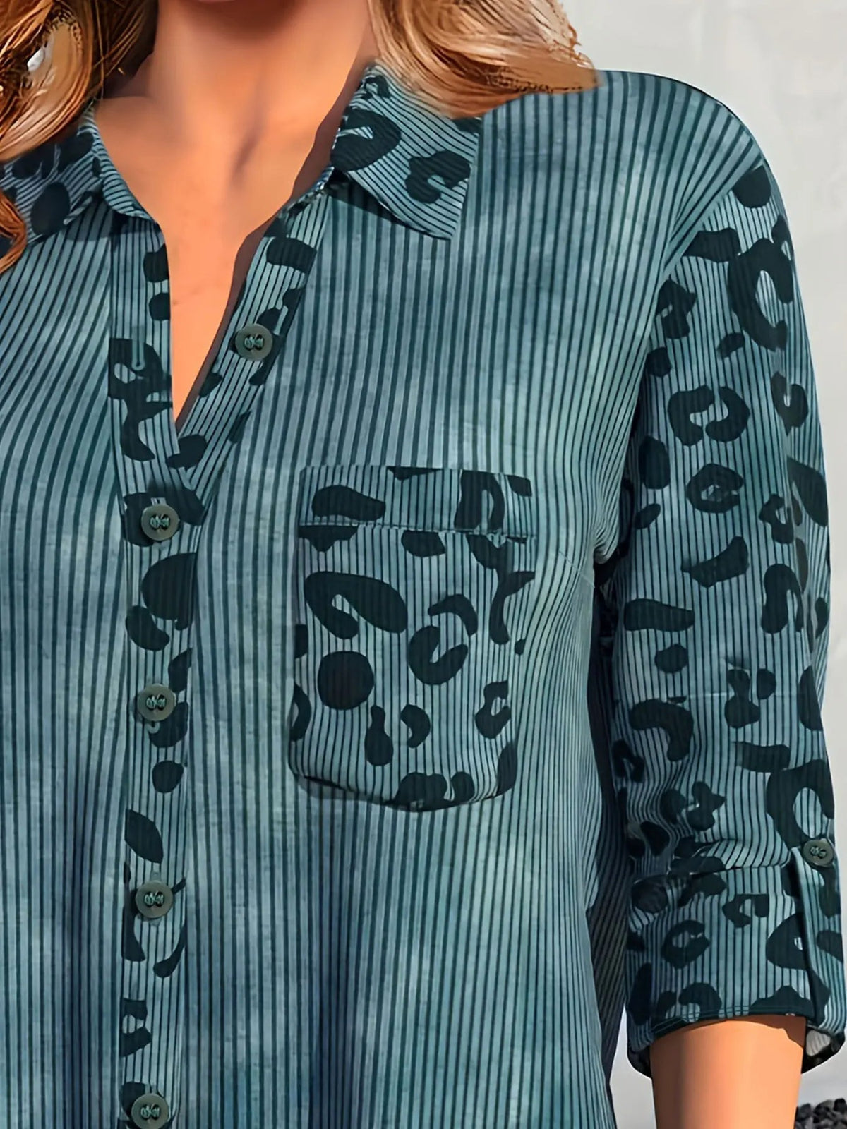 Sakura plus size blouse