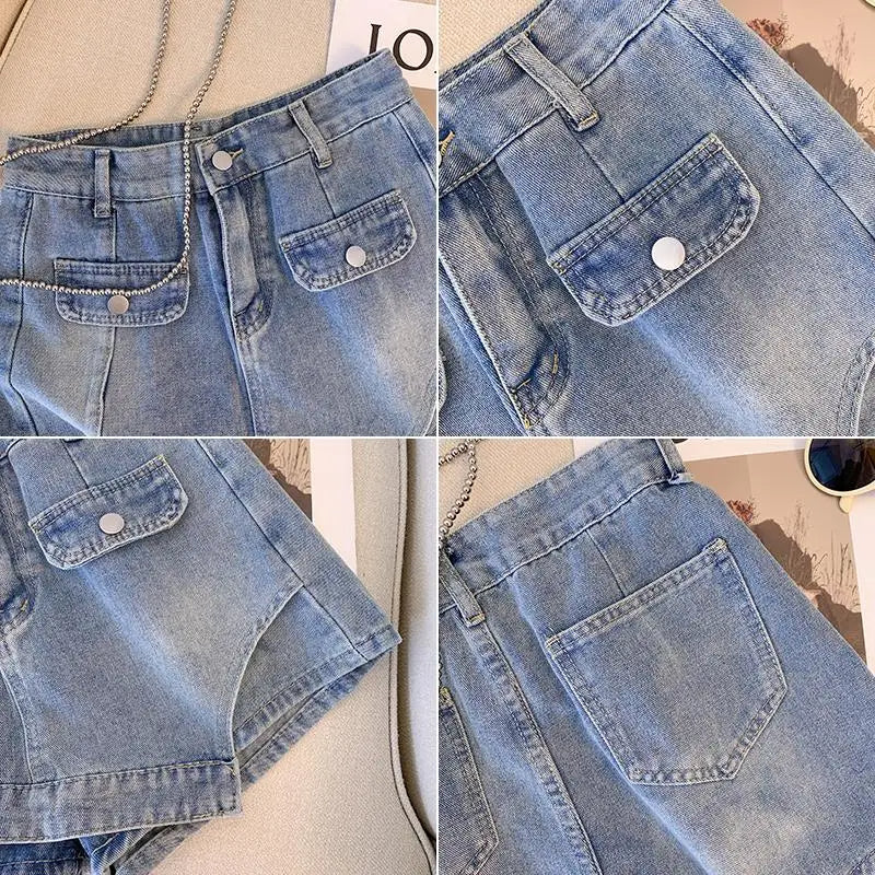Sarah plus size denim short