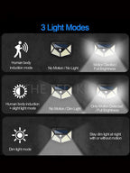 Multifunctionele solar lamp - LED tuinverlichting met bewegingssensor