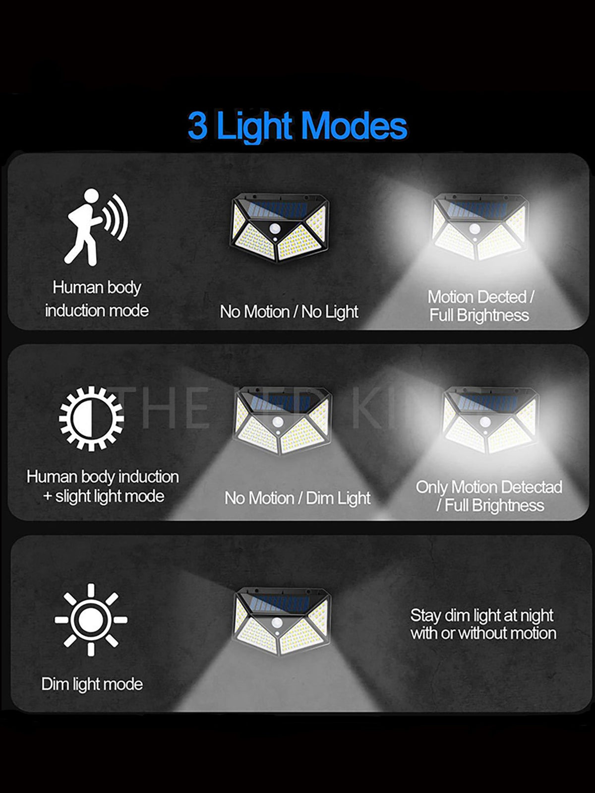 Multifunctionele solar lamp - LED tuinverlichting met bewegingssensor