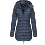 Warme dames donsjack met capuchon