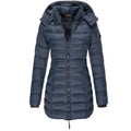 Warme dames donsjack met capuchon