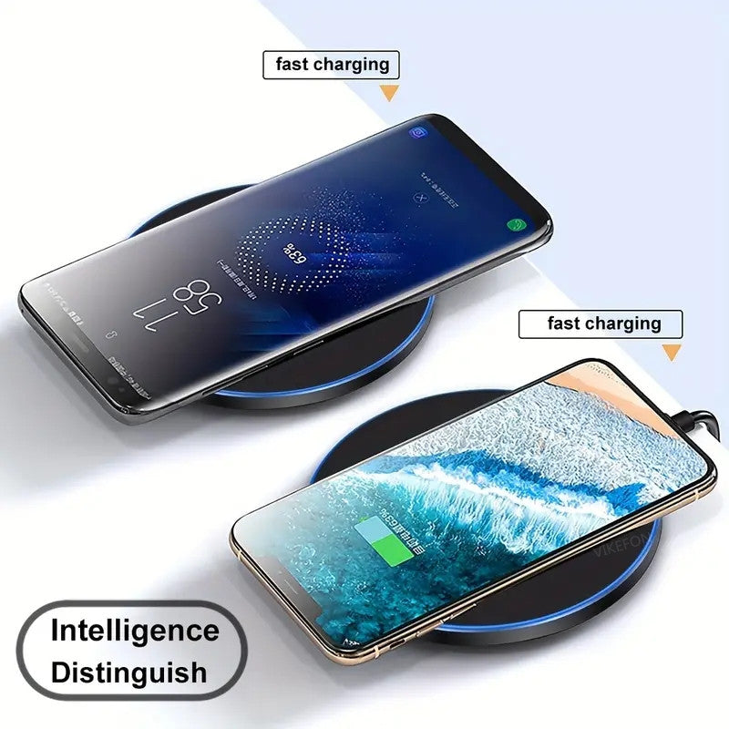 30W DRAADLOZE SNELLADER VOOR IPHONE & ANDERE TOESTELLEN | INDUCTIE OPLADER PAD – afmetingen: 10cm x 10cm — afbeelding 7