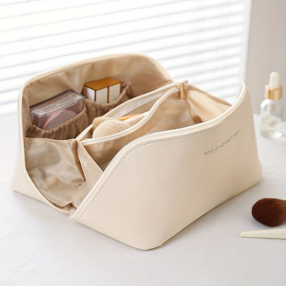 MAKE-UP ORGANIZER MET RITSSLUITING – TOILETTAS VOOR REIZEN — afbeelding 7