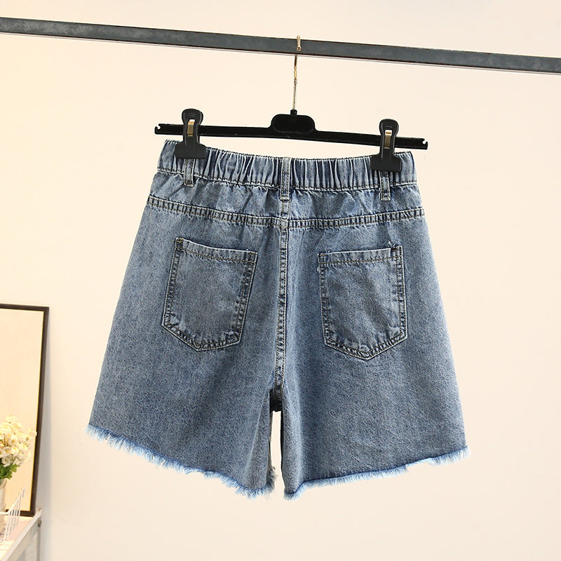 Sanne plus size denim short