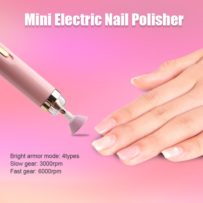 Draagbaar elektrisch nagelpolijstapparaat met licht, 5-in-1