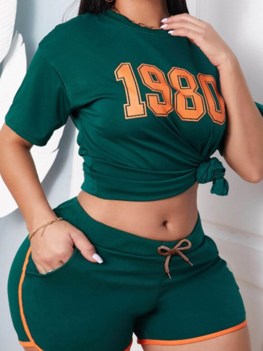 Fleur plus size sportset