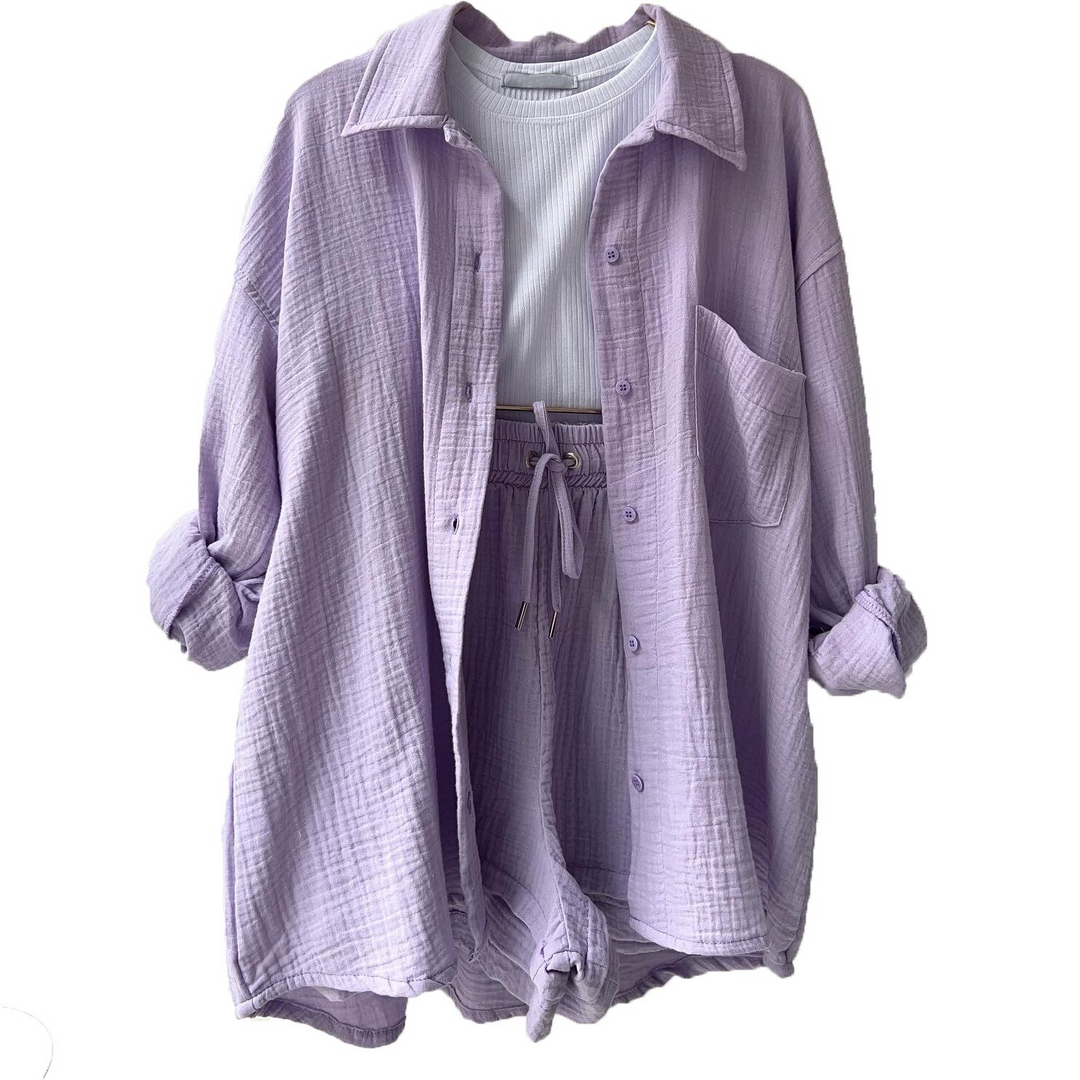 Katoenen zomerset dames