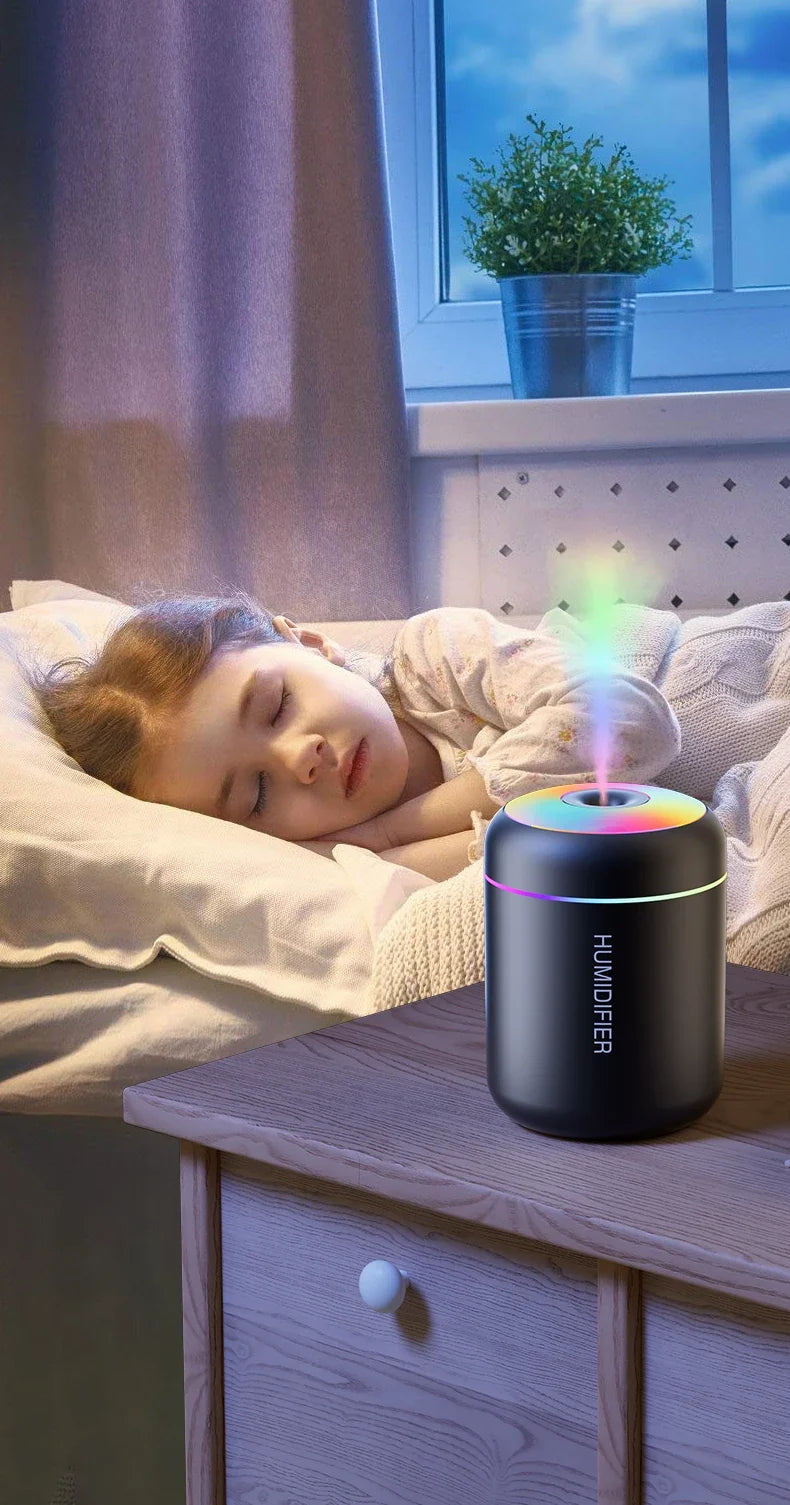 Mini luchtbevochtiger met aromatherapie - USB aangedreven - voor auto