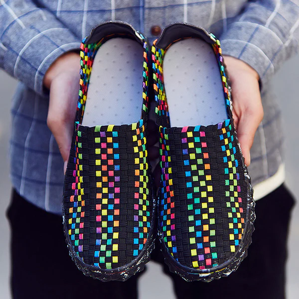 Gerecyclede dames comfort sneakers met memory foam