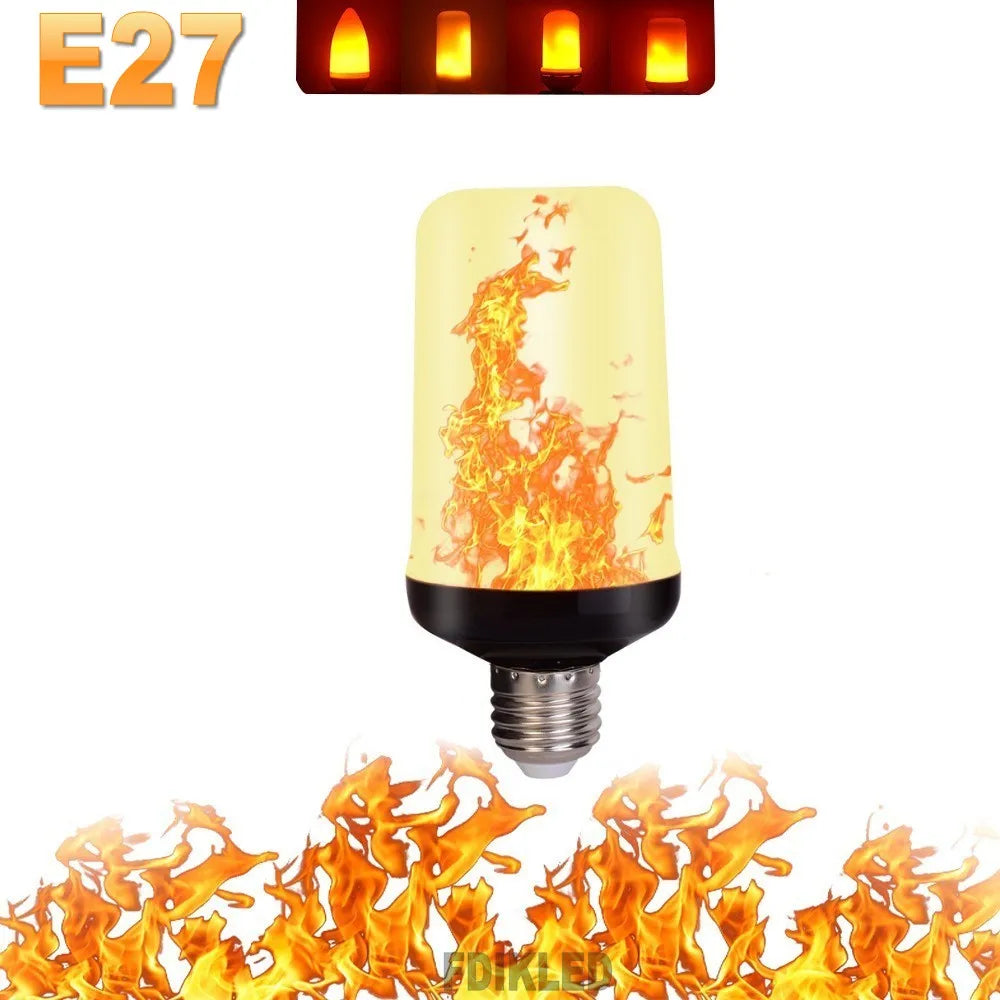 LED VLAM LICHT PARTY LAMP - 4 MODI SIMULATIE VUUR – vermogen: 7W