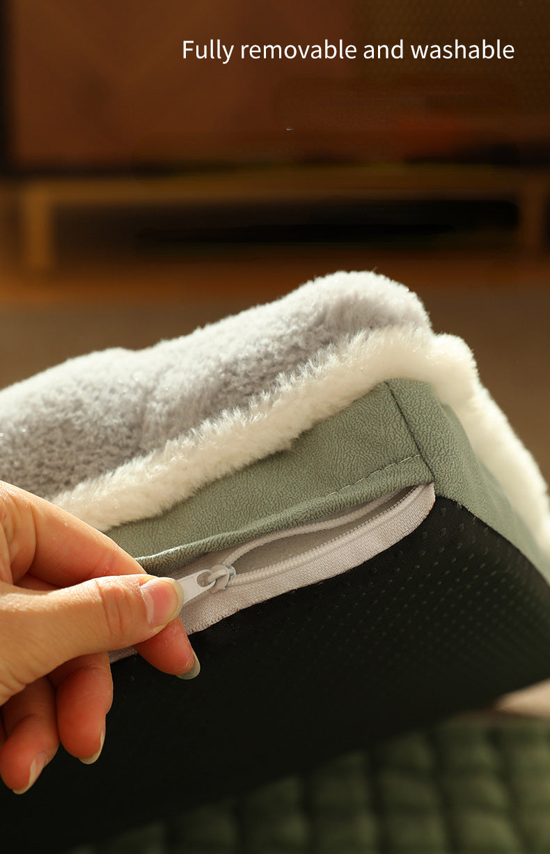 Winter hondenmat - warme pluche bank voor kleine en middelgrote honden
